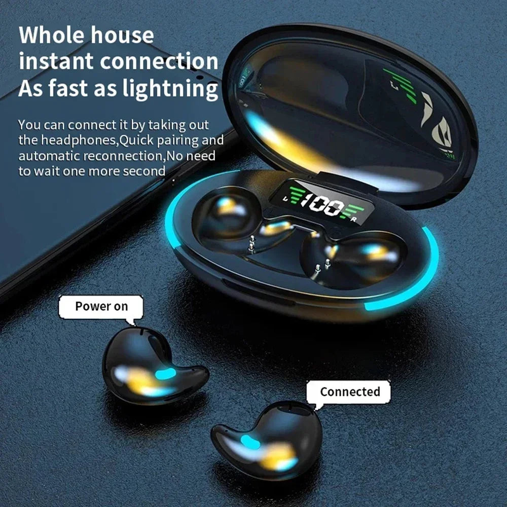 Sleeping Earbuds Wireless Mini Headphones For Work TWS Bluetooth Earphone Stereo Hidden Headsets with Mic HD Call Waterproof X55