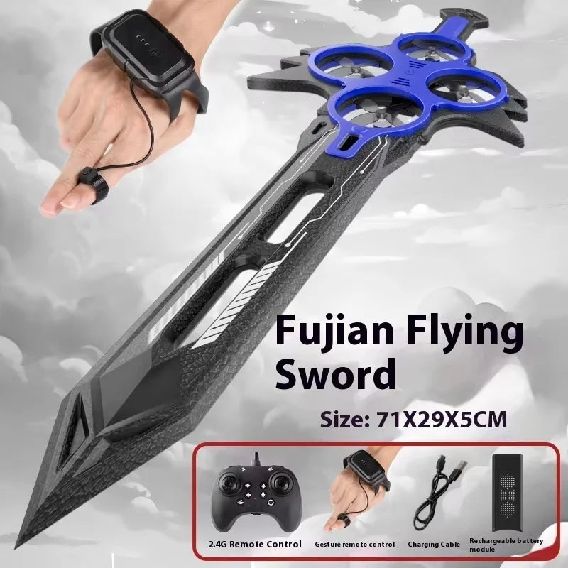 73cm Dual Control Control Flying Drone For Kids Rc Hand Sensing Remote Control Airplane Toy With Led Lights Easy To Fly Indoor