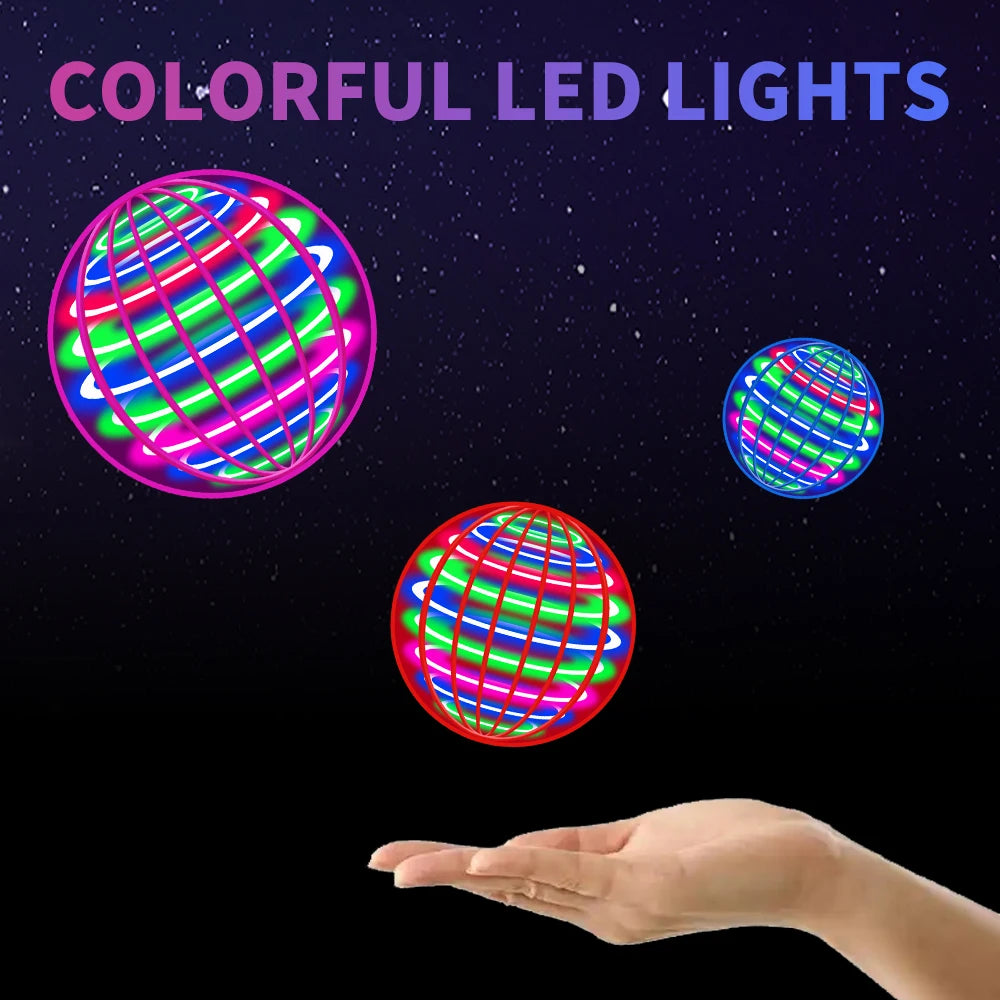 Flying Ball, Automatic Spinning Ball, LED Dazzling Lights, Floating Magic, Fan, UFO Flying Machine, Toy, Gift, Game, Sports Ball
