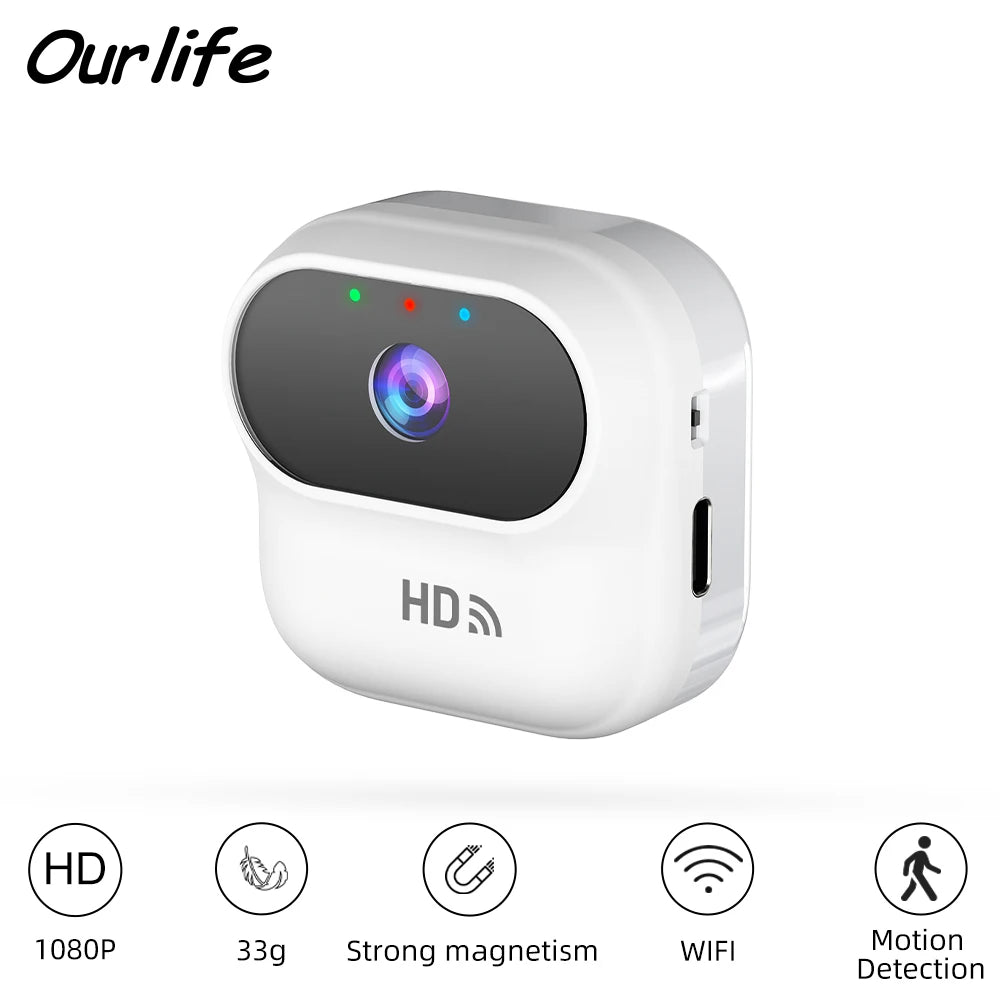 Ourlife HD Mini Camera WiFi Smart Home Security Camera Monitor Camcorders Video Surveillance Camera With Motion Tracking