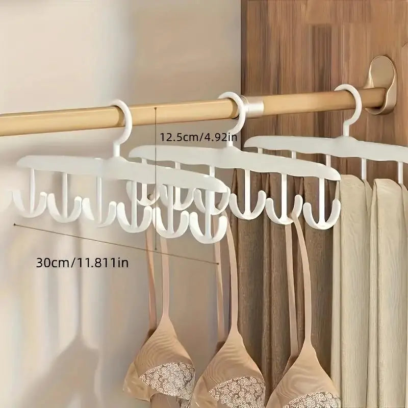12-Hook Rotating Hanger – Space-Saving Closet Organizer for Ties, Belts, Underwear, Skirts | Portable Home & Dorm Storage