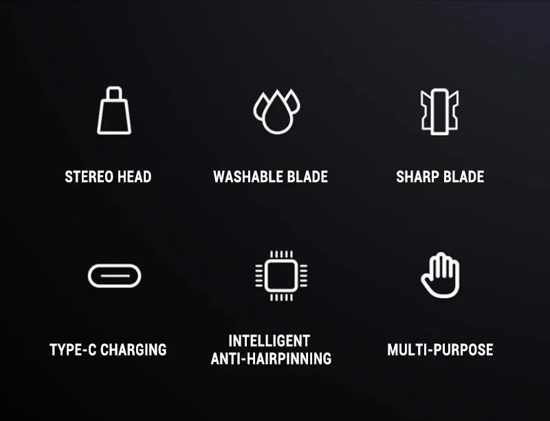 Portable Electric Nose Hair Trimmer USB charging Nose Ears Hair Eyebrow Trimmer for Men Rechargeable Painless set