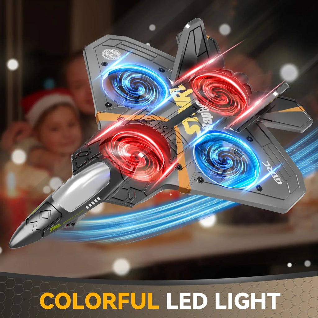 4DRC Drone V17 RC Aircraft Remote Control Foam Glider RC Glider Plane Fighter Hobby Airplane Toys for Kids Beginners Adults