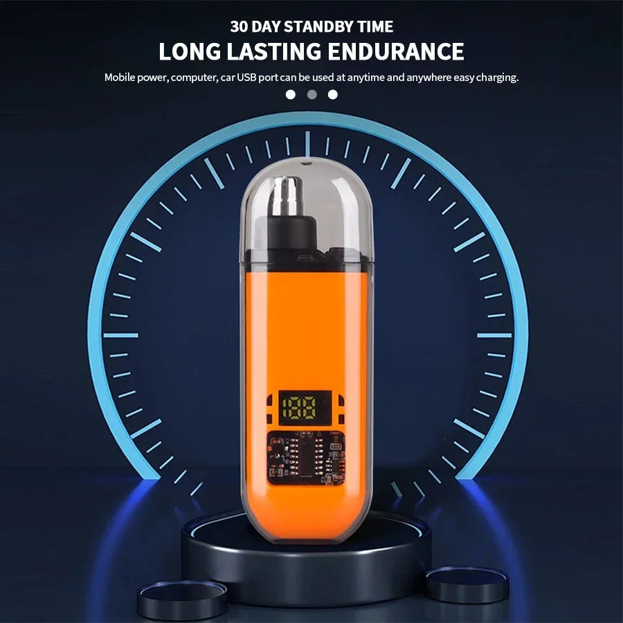 Portable Electric Nose Hair Trimmer USB charging Nose Ears Hair Eyebrow Trimmer for Men Rechargeable Painless set