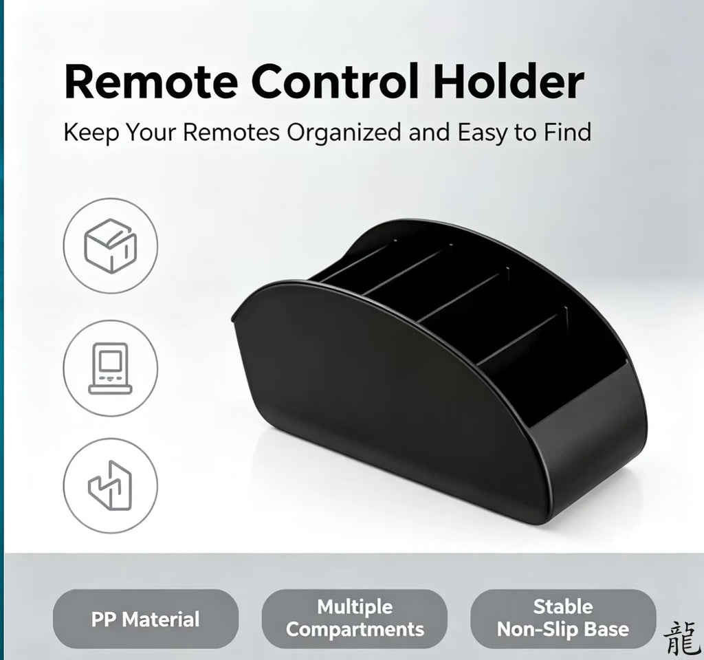 5 Compartments Remote Control Box Living Room Desktop Storage Box  Air Conditioner TV Remote Control Bracket Storage