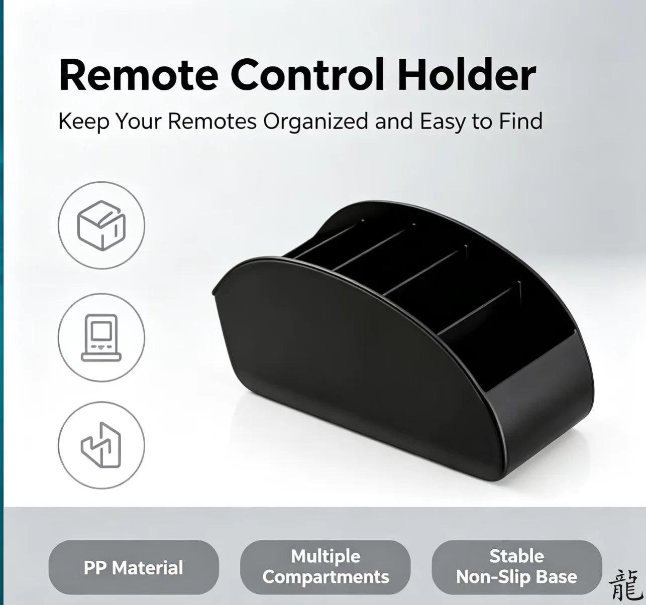 5 Compartments Remote Control Box Living Room Desktop Storage Box  Air Conditioner TV Remote Control Bracket Storage