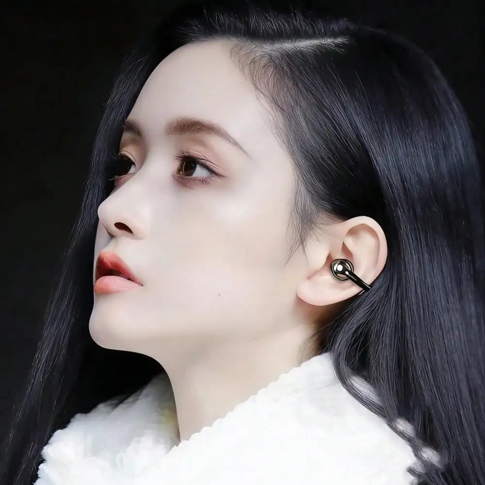 Original Ear-Clip 3D Surround Bluetooth Headphones Bone Conduction Earphone Wireless Earbuds Stereo Bass Sports Headset with Mic