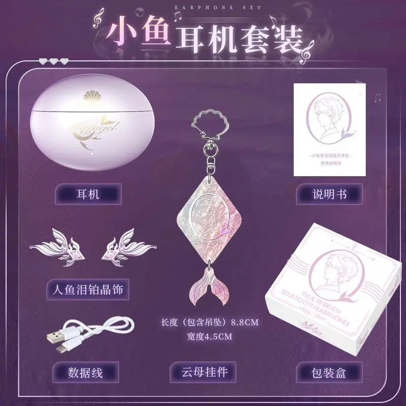 Anime HIFI Earphones Qi Xiaoyu Rafayel Earclip Wireless Bluetooth Headset Earbone Conduction Game Peripheral