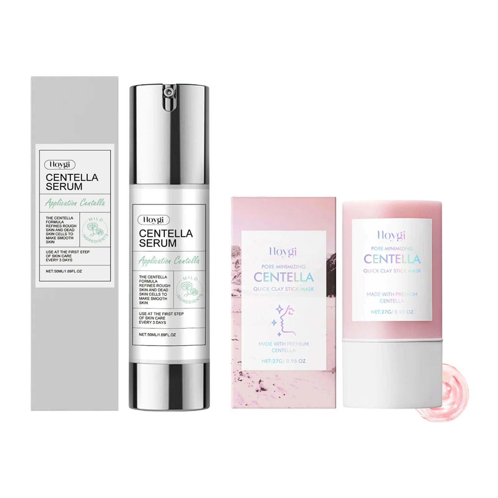 Centella Clay Stick Mask Pore Minimizing Quick Moisturizing Soothing Facial Brightening Face Mask Skin Care 27g