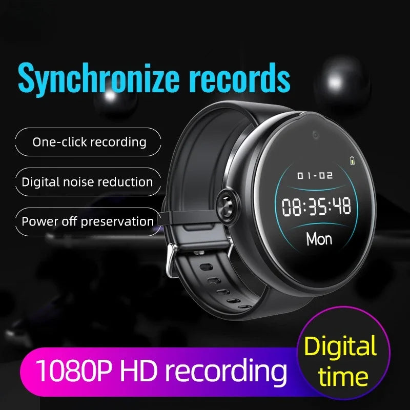 Mini Cam Sports Watch 1080P HD 3in1 Camera Wearable Camera Portable Sports DV Bracelet Camera Voice Recorder Hidden TF Card