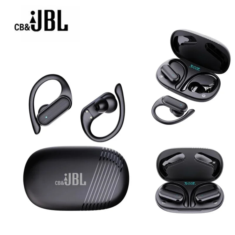 For CB&JBL Bluetooth TWS Wireless Earphones A520 Auricles Headphones EarHooks Game Headset Sports Touch Control Earbuds with Mic