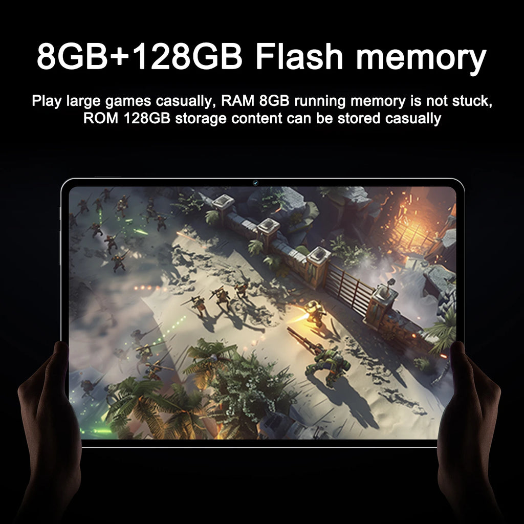 Tablet 10.1 Inch Android 15 Octa-Core 6GB RAM 128GB ROM 1280x800 IPS Tablets PC WiFi 5 Bluetooth Keyboard Set