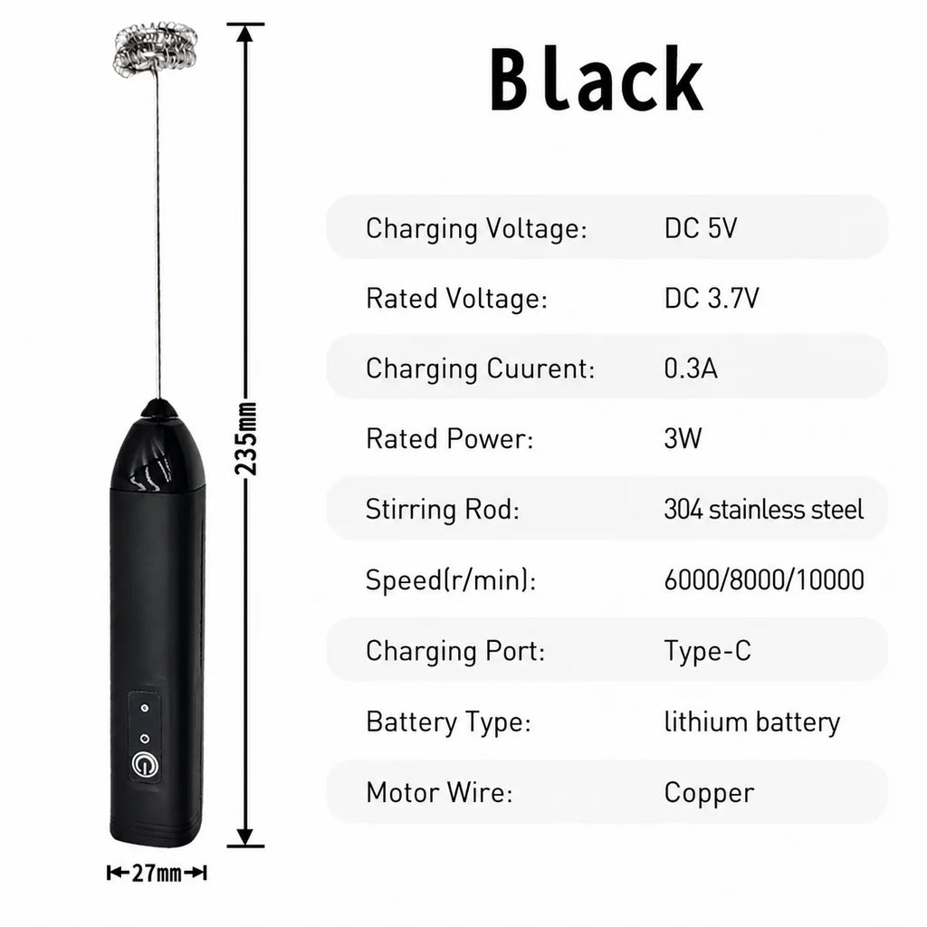 Electric Coffee Milk Foaming Mixer Coffee Creamer Whisk Handheld Egg Beater Froth Mixer Kitchen Automatic Kitchen Whisk Tools