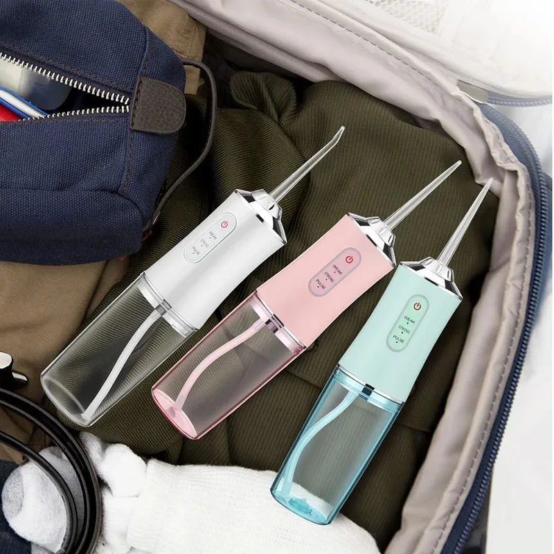 Professional Flossing Portable Electric 4Nozzle Toothbrush Combo Tonsil Stone Remover Family Oral Irrigator Water Dental Flosser