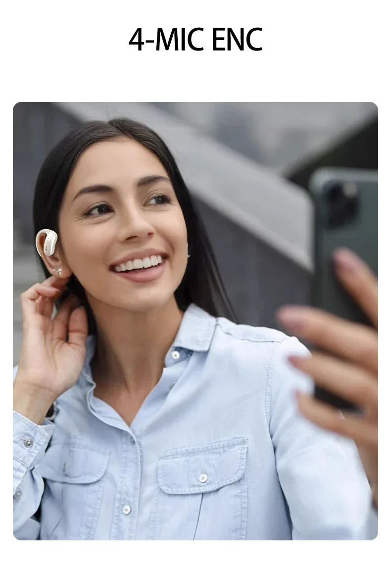 Acer OHR-517 Open-Ear Earphones Ear Hooks Wireless Bluetooth 5.4 Headphones Hi-Res OWS Earphones Bass Boost Sport Earbuds 48Hrs