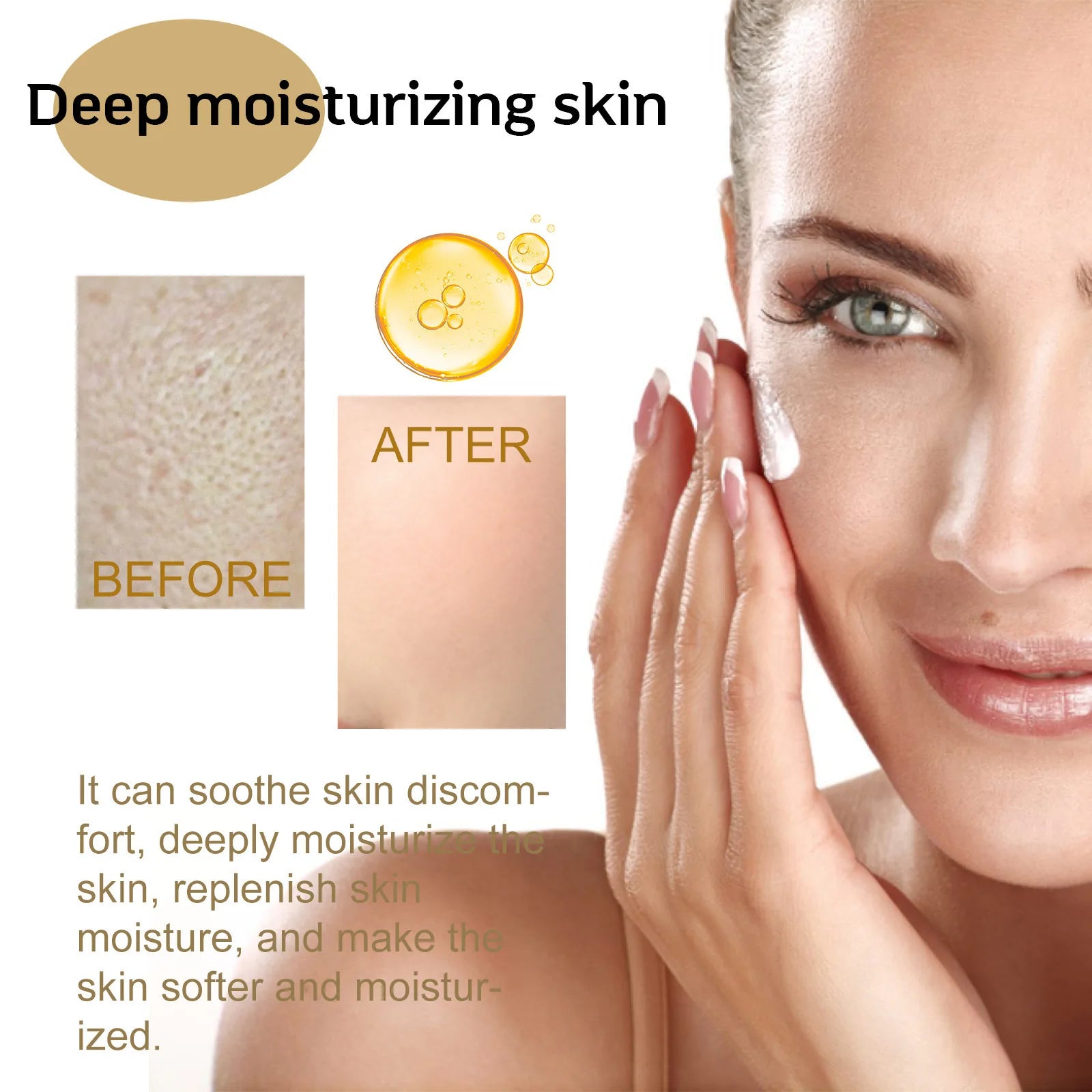 Centella Serum Nourish Improvement Dry Skin Smoothing Rejuvenation Brighten Moisturizing Hyaluronic Acid Face Essence Skin Care