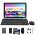 Tablet 10.1 Inch Android 15 Octa-Core 6GB RAM 128GB ROM 1280x800 IPS Tablets PC WiFi 5 Bluetooth Keyboard Set