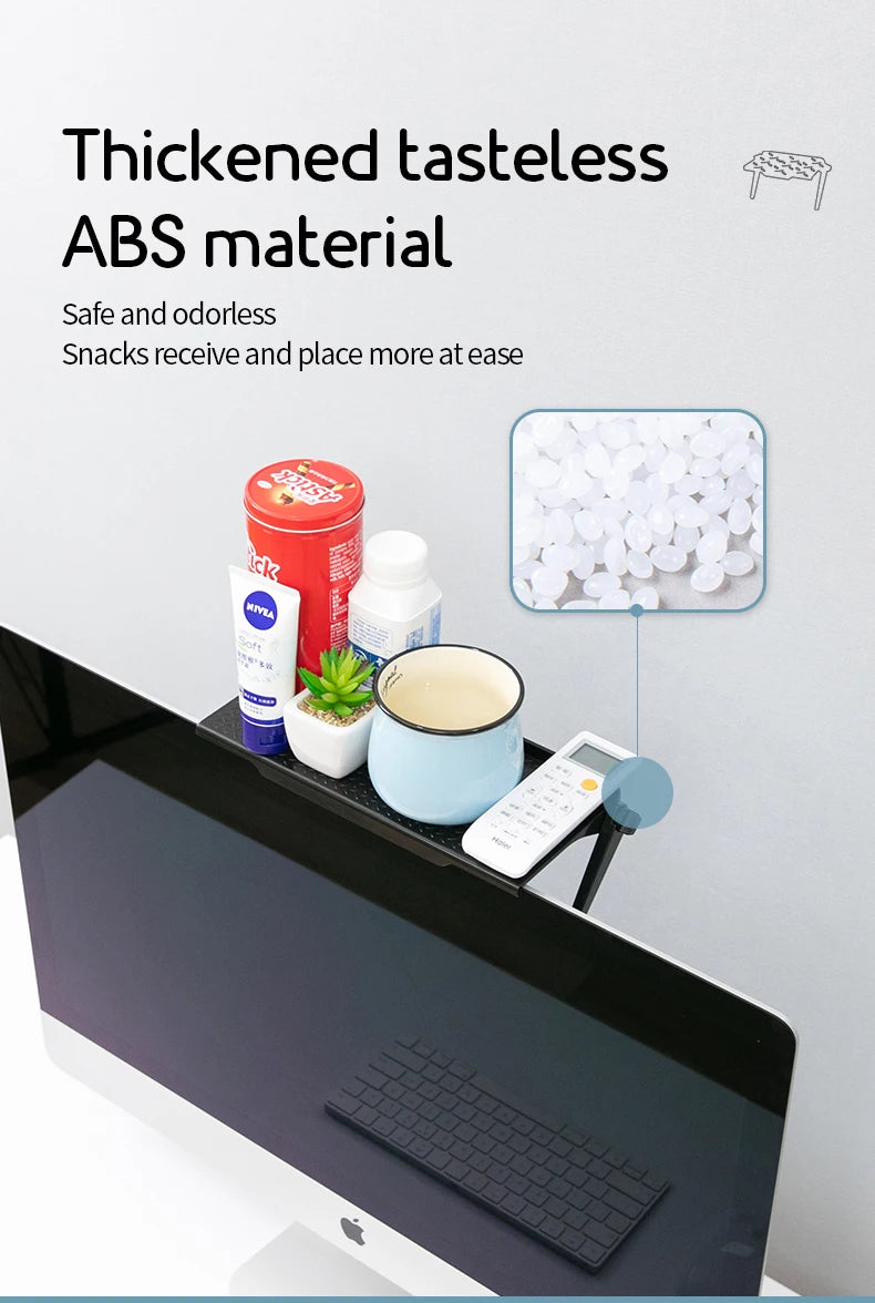 Adjustable TV Screen Top Shelf Display Shelf Computer Monitor Riser Desktop Stand TV Rack TV Top Monitors Simple Bracket