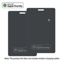 Airtag Card Wallet Tracker Thin 1.6mm, Rechargeable Air Tag Compatible with Find My (iOS Only), Item Finder Locator for Luggage