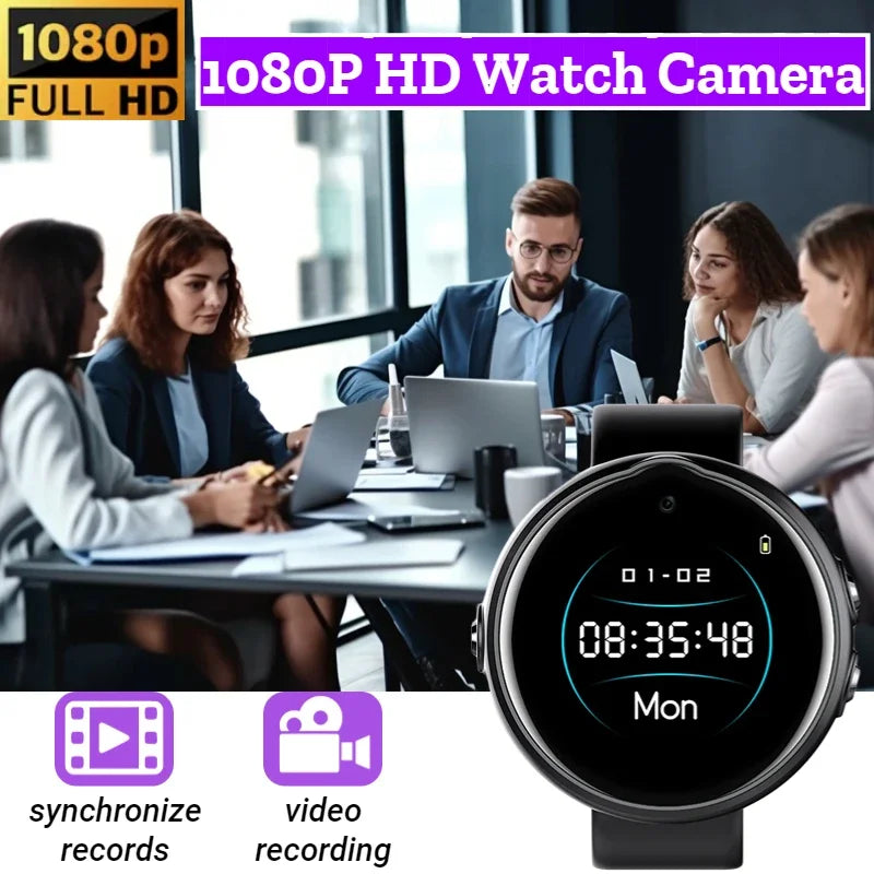 Mini Cam Sports Watch 1080P HD 3in1 Camera Wearable Camera Portable Sports DV Bracelet Camera Voice Recorder Hidden TF Card