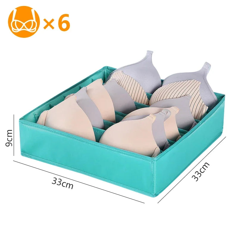 Sports Bra Underwear Organizer Storage Box Panties Socks Storage Boxes Wardrobe Clothes Organizer Cabinet Drawers Separator Box