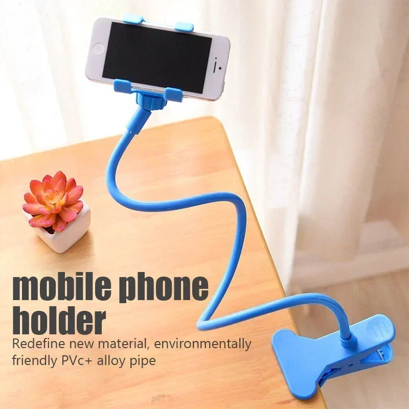 Lazy Bedside DesktopMobile Phone Clamp Bracket Flexible Long Arm Gooseneck Lazy Person Bracket With Handle Overhead Live Bracket