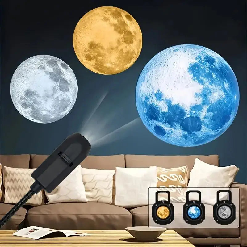 5V USB Plug In Planet Projection Lamp Indoor Ceiling Decoration Atmosphere Light Starry Sky Lamp Night Light Galaxy Projector