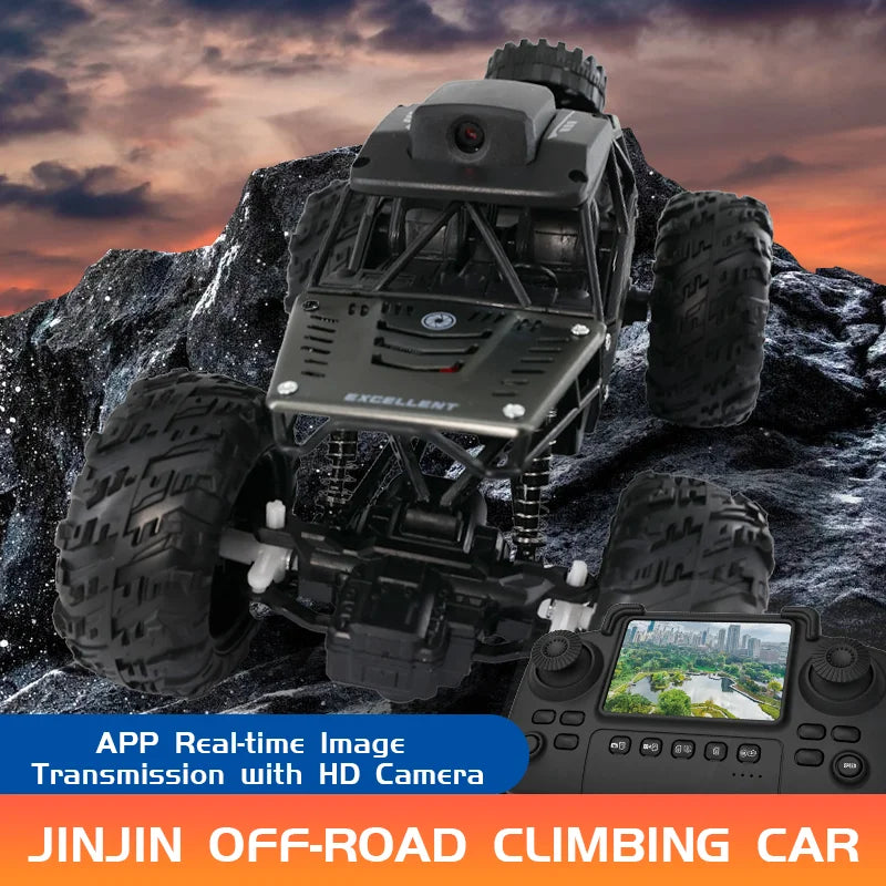 Rc Car with Camera Lcd Remote Fpv Real Time Transmission High Speed 2.4g Remote Control Car Take Pictures Toys For Kids Adults