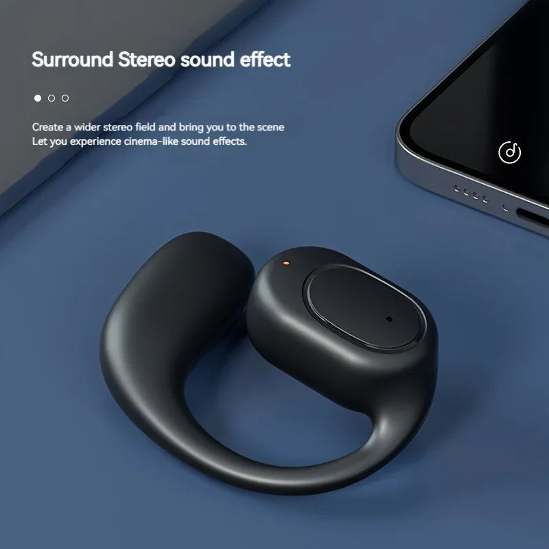 Wireless Headphones Bluetooth Headset With Microphone Bone Conduction Handsfree Noise Canceling Earphones For Driving Audifonos