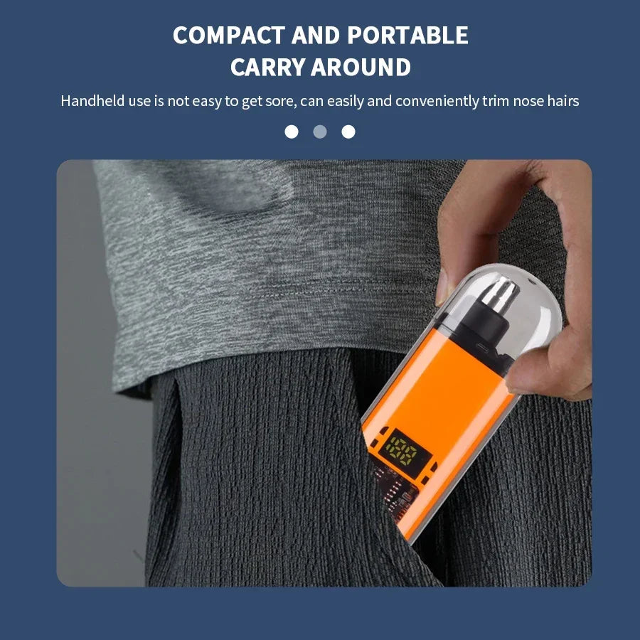 Portable Electric Nose Hair Trimmer USB charging Nose Ears Hair Eyebrow Trimmer for Men Rechargeable Painless set