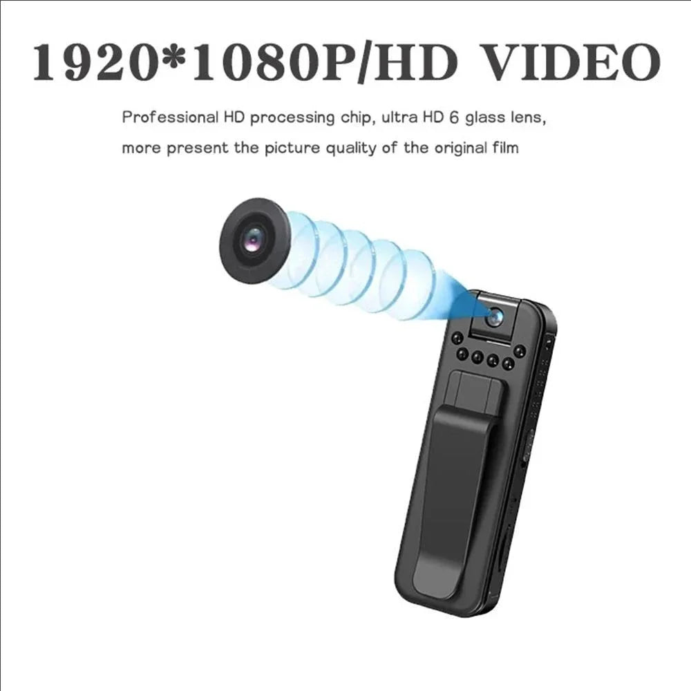 Mini Portable Camcorder, 1080P HD Camcorder With 180Rotatable Lens, Real-Time View Of Telephone, Used For Meetings And Outdoor.