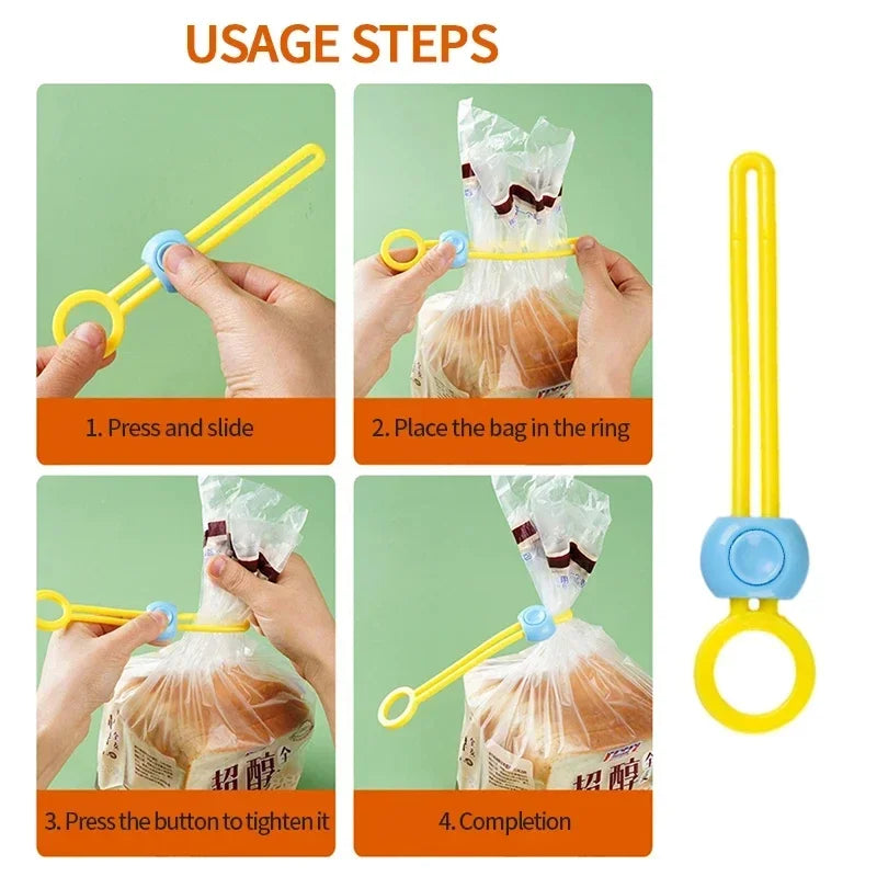 Food Bag Sealing Clip Adjustable Freshness Sealing Clips Multifunctional Sealing Rope Portable Cable Organiser Kitchen Gadgets