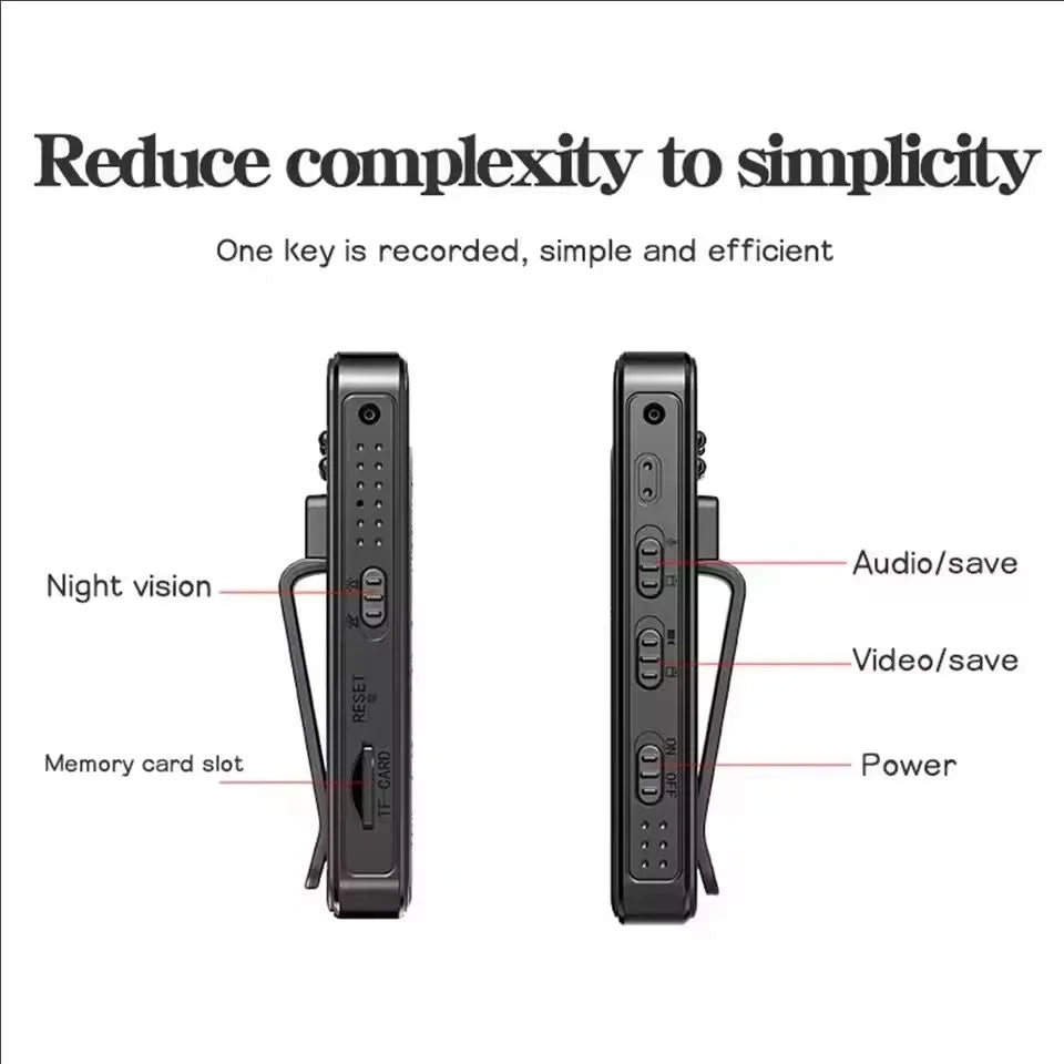 Mini Portable Camcorder, 1080P HD Camcorder With 180Rotatable Lens, Real-Time View Of Telephone, Used For Meetings And Outdoor.