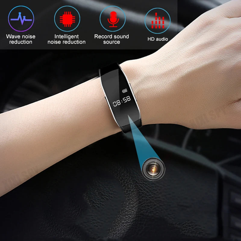 Mini Camera Smart Watch Voice Video Recorder 1080P HD DV Professional Digital Wireless Cam for Business/Home/Office/Sport