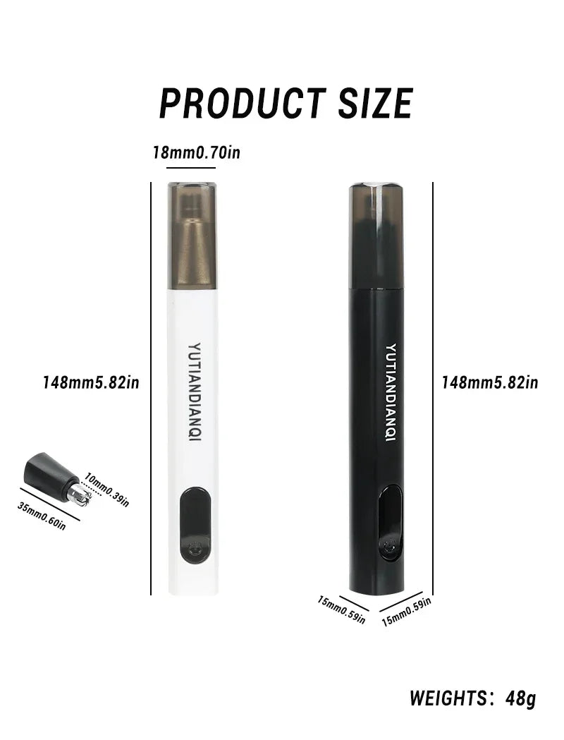 Portable Electric Nose Hair Trimmer USB charging Nose Ears Hair Eyebrow Trimmer for Men Rechargeable Painless set