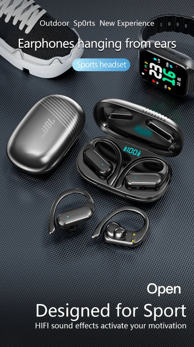 For CB&JBL Bluetooth TWS Wireless Earphones A520 Auricles Headphones EarHooks Game Headset Sports Touch Control Earbuds with Mic