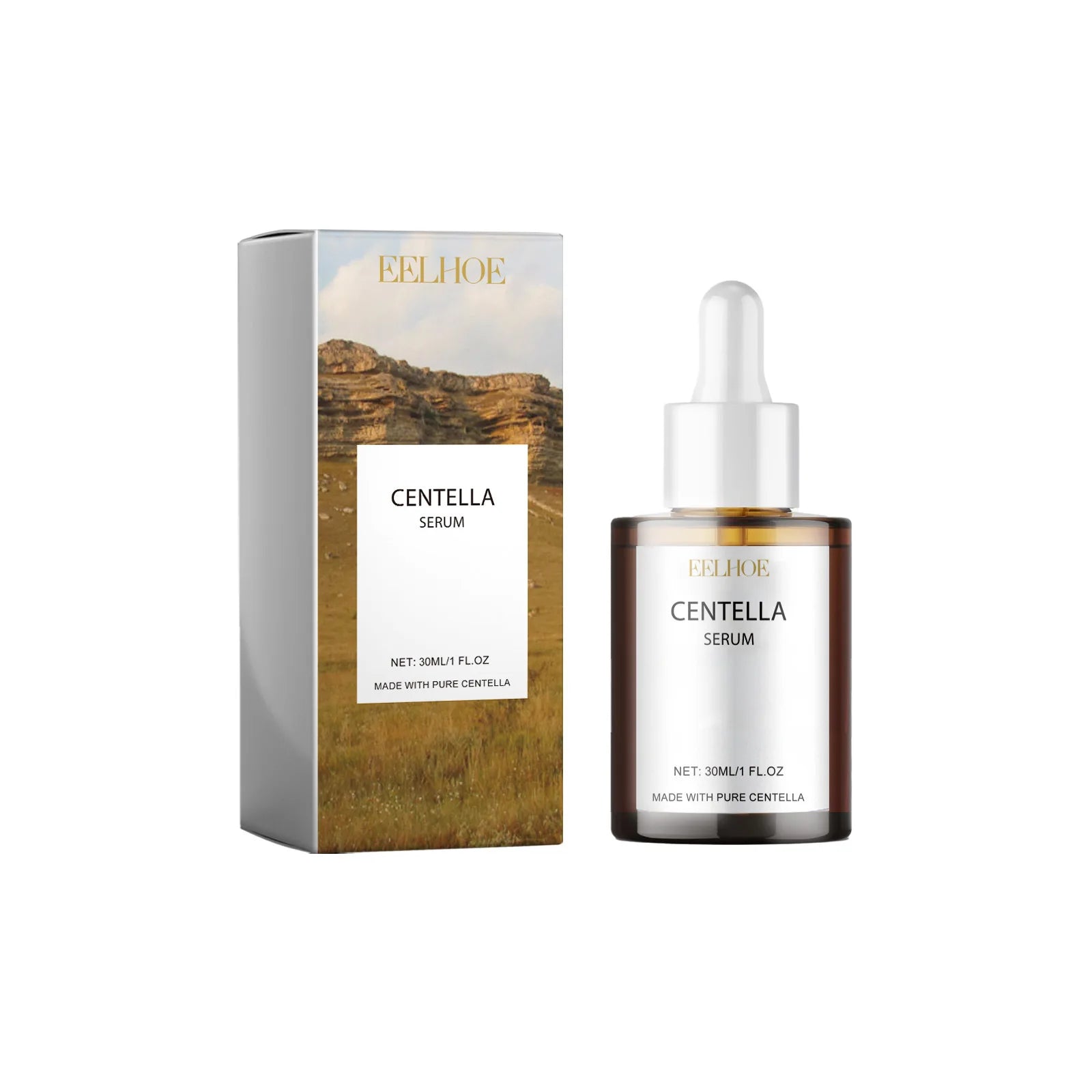 Centella Serum Nourish Improvement Dry Skin Smoothing Rejuvenation Brighten Moisturizing Hyaluronic Acid Face Essence Skin Care