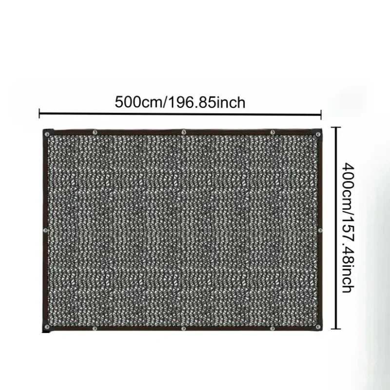 Black Sunshade Net Shading 70~80% Plant Greenhouse Cover Mesh Fence Privacy Screen Garden Sun Shed Outdoor Anti-UV