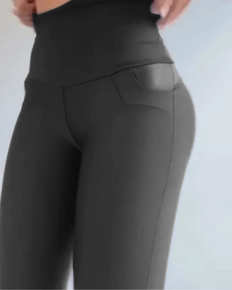 2026 Colombian Compress Pants High Waist Surgery to Reduce Abdomen Leggings Slim Fit Hip Lifter Trousers Tight Pants