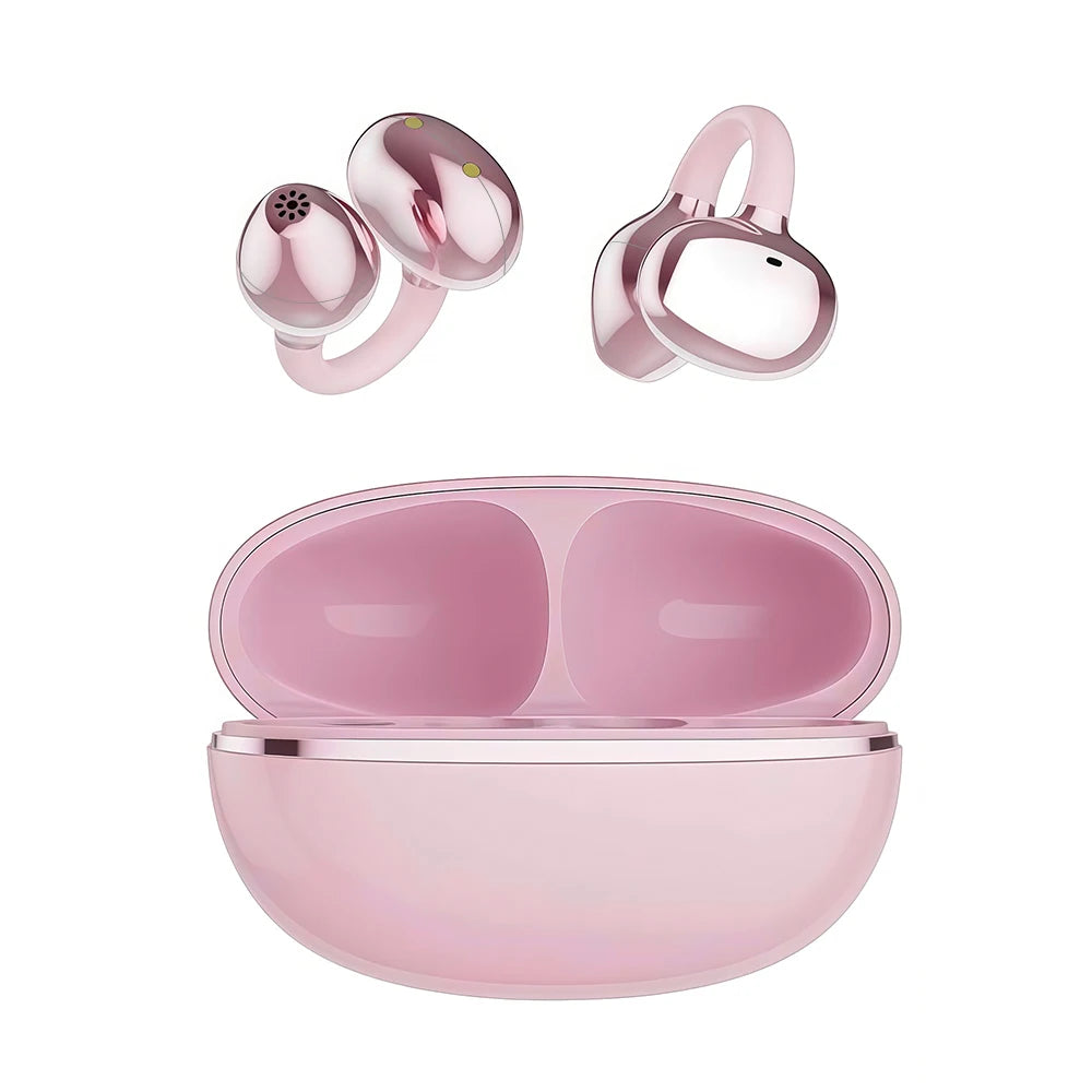 Original Ear-Clip 3D Surround Bluetooth Headphones Bone Conduction Earphone Wireless Earbuds Stereo Bass Sports Headset with Mic