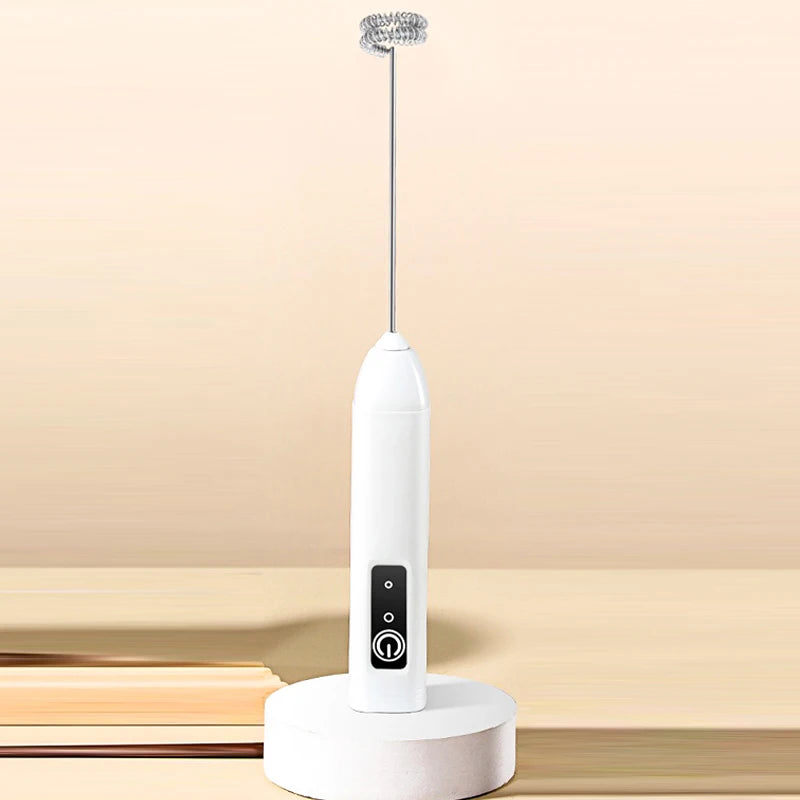 Electric Milk Frother Handheld Egg Beater Foamer Coffee Maker Egg Beater Hot Cooking Tools High Speeds Drink Mixer Infoor