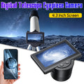 WiFi Electronic Eyepiece 1080P Telescope Camera Eyepiece with 4.3 Inch IPS Screen for Astronomical Telescope Accessories