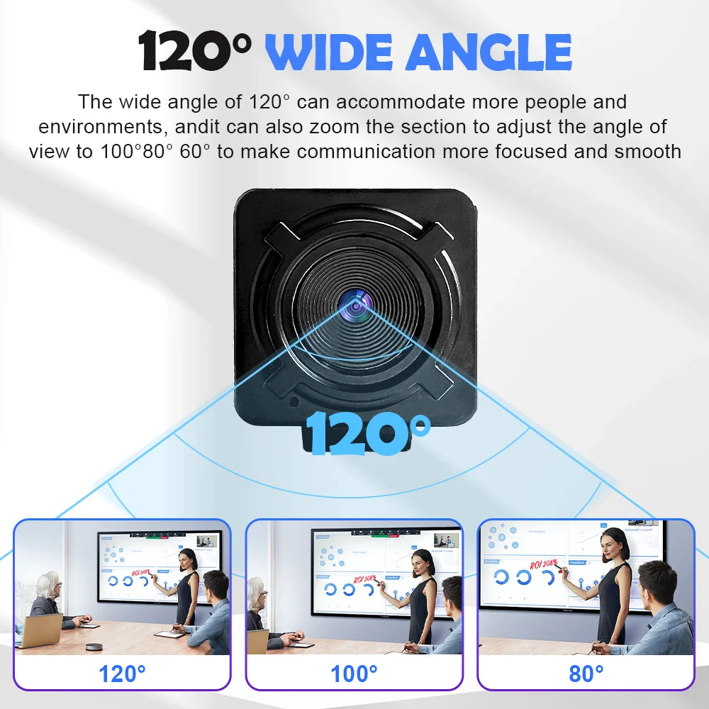 4K USB Webcam Autofocus Remote Control Mini Metal USB Camera1080P 30FPS with Tripod Mic for/Pro Live Streaming Video Call