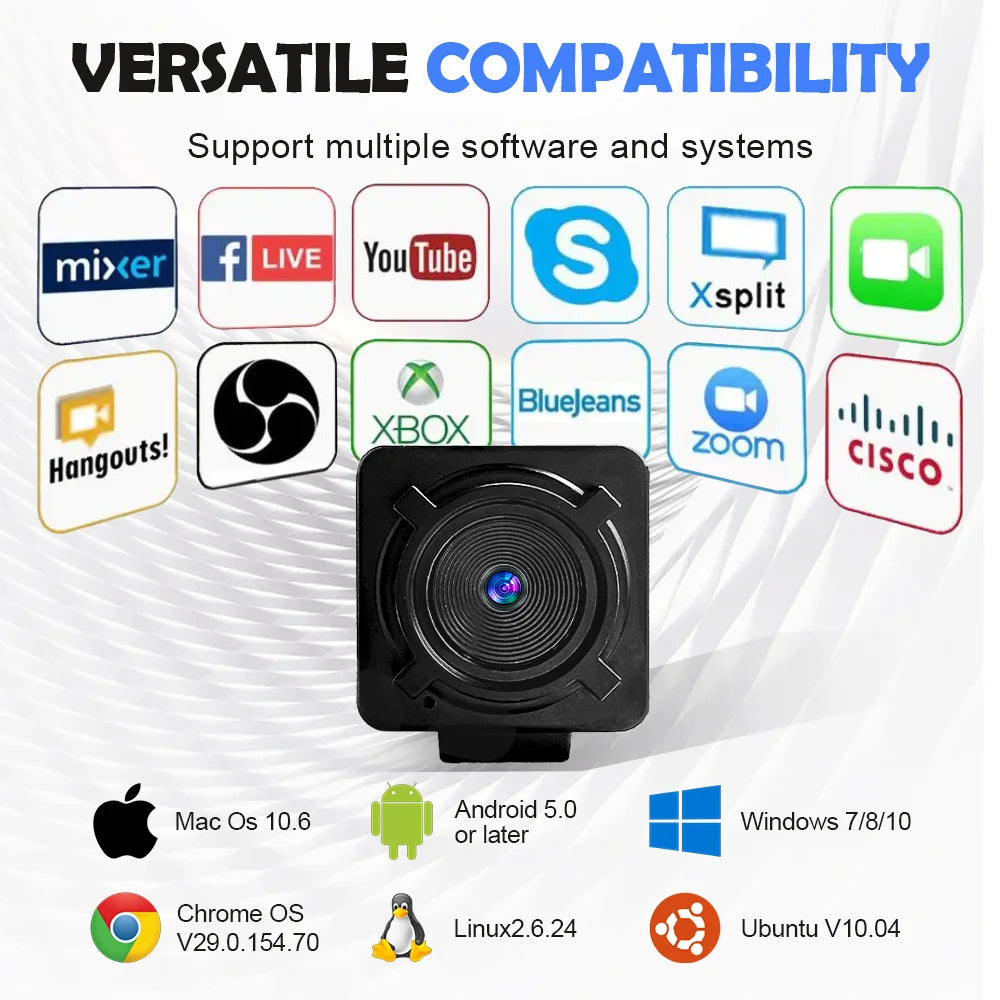 4K USB Webcam Autofocus Remote Control Mini Metal USB Camera1080P 30FPS with Tripod Mic for/Pro Live Streaming Video Call
