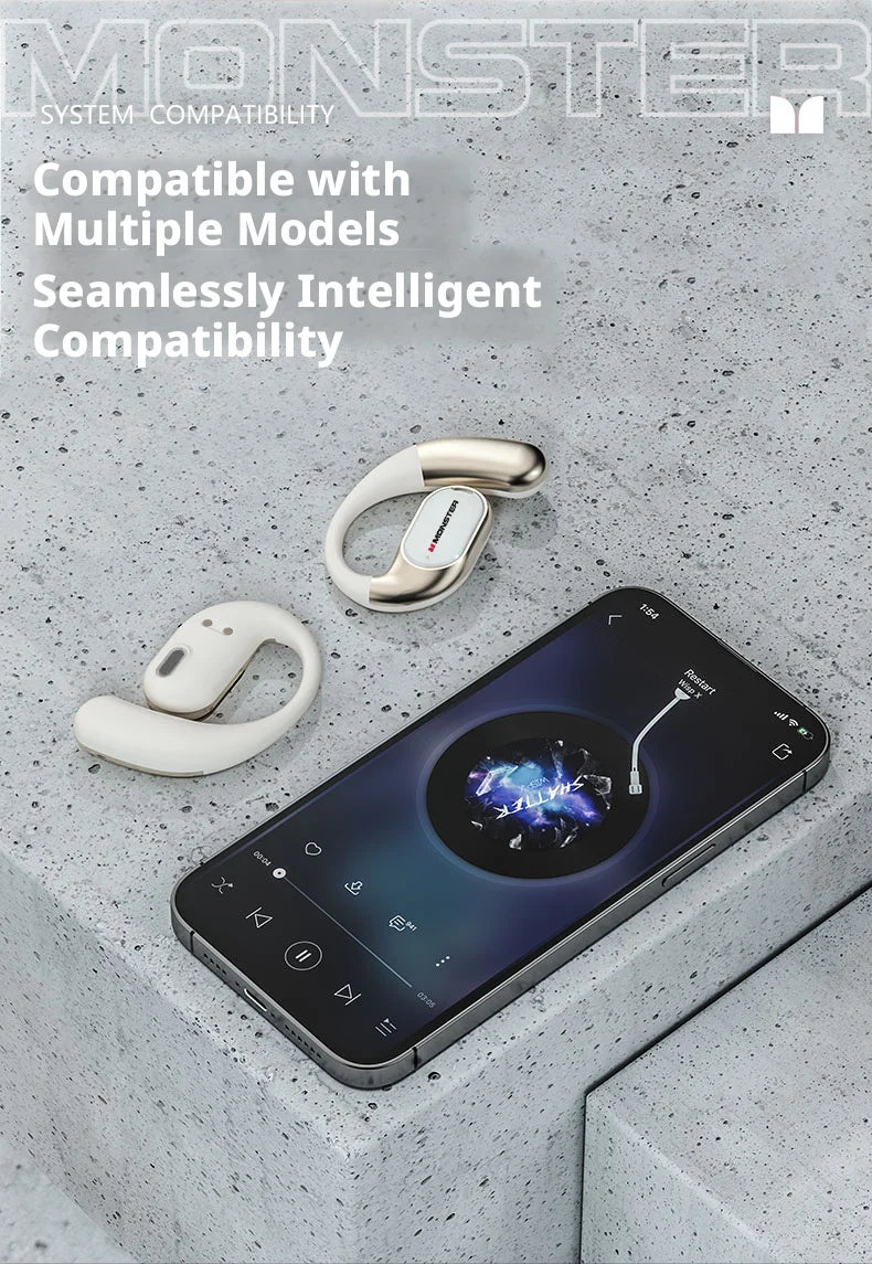 audífonos MONSTER auriculares open ear ac530 earbuds over ear earbuds wireless bluetooth earphone headphones for running fitnes
