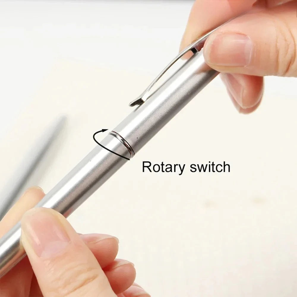 Invisible Ink Pen with UV Light Magic Secret Ballpoint Pen Hidden Handwriting Novelty for Office School Supplies