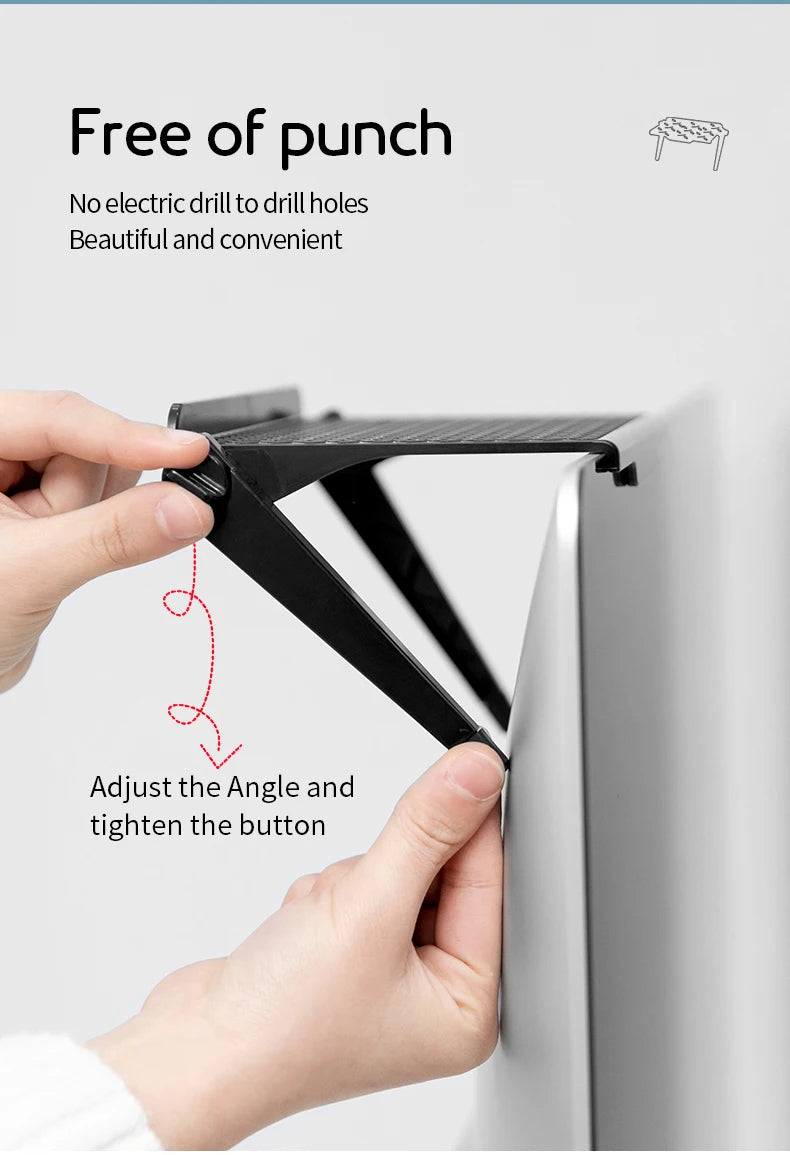 Adjustable TV Screen Top Shelf Display Shelf Computer Monitor Riser Desktop Stand TV Rack TV Top Monitors Simple Bracket