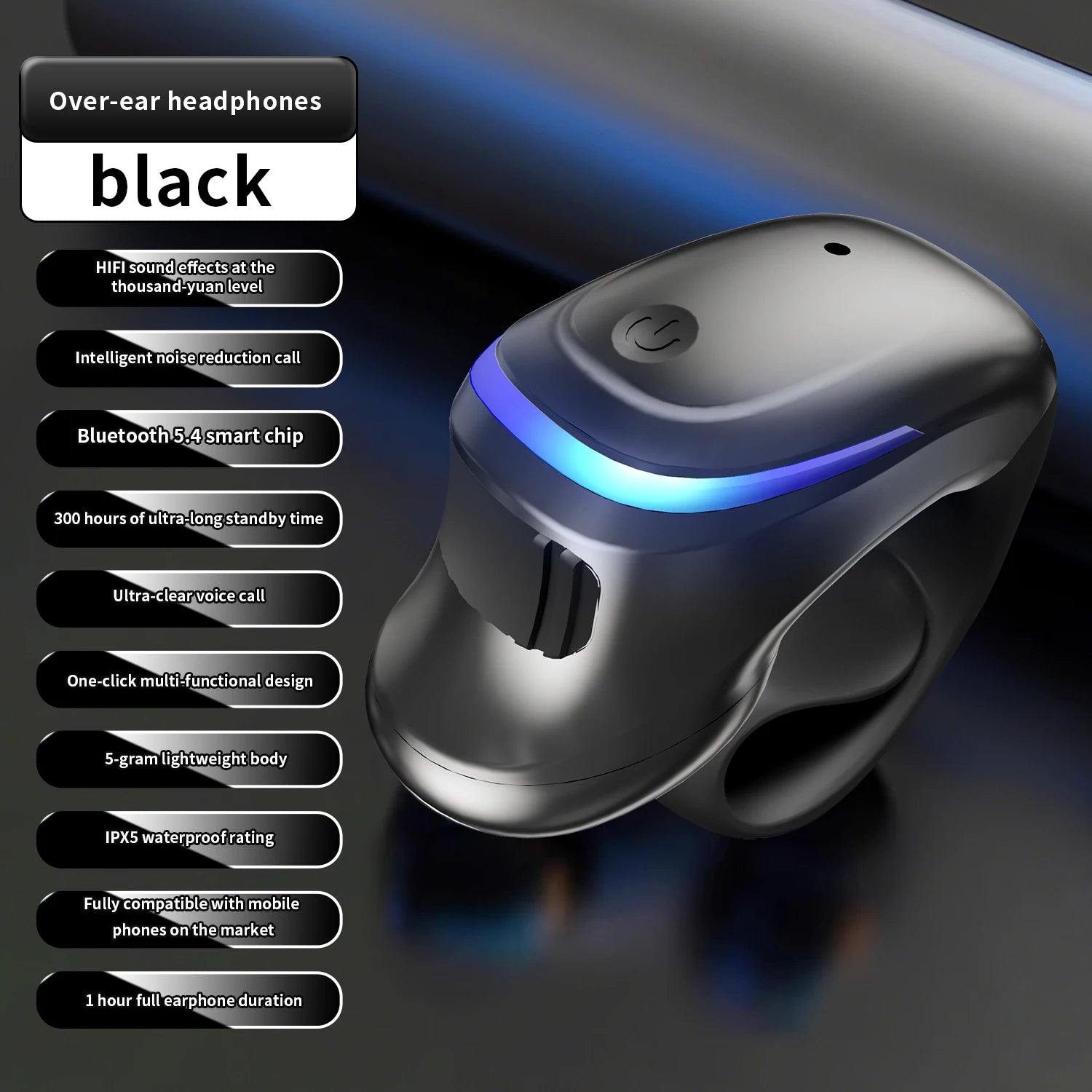 BT  Earphone Clip On Monaural Inear Motion Stereo Bone Conduction Gd28 Business Wireless Earphone Mini Monaural Tws
