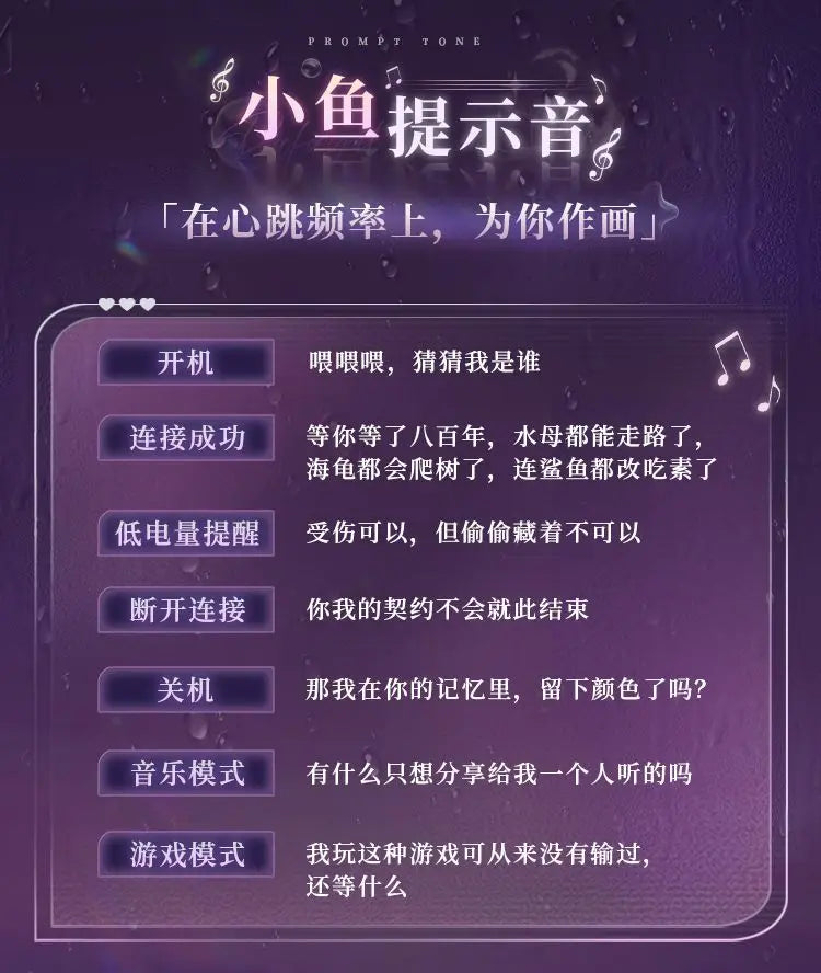 Anime HIFI Earphones Qi Xiaoyu Rafayel Earclip Wireless Bluetooth Headset Earbone Conduction Game Peripheral