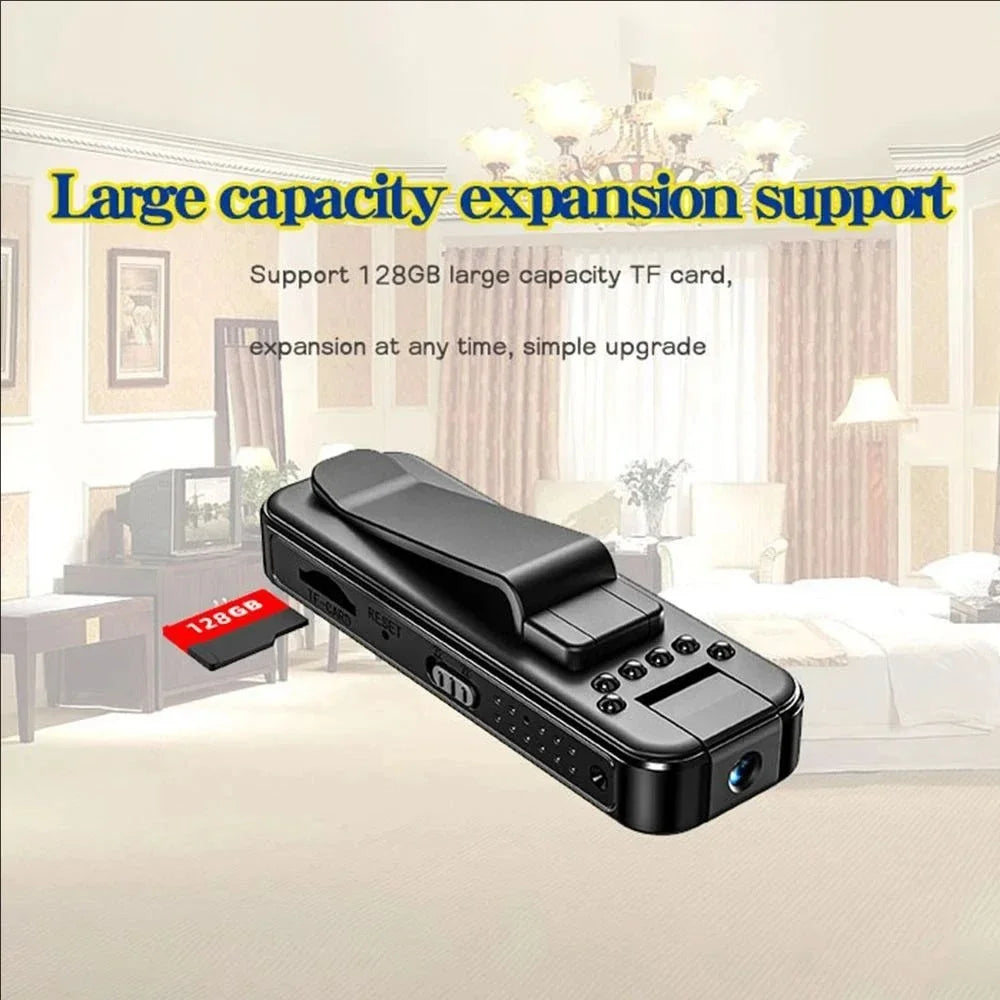 Mini Portable Camcorder, 1080P HD Camcorder With 180Rotatable Lens, Real-Time View Of Telephone, Used For Meetings And Outdoor.